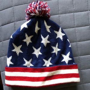 American flag winter hat 🇺🇸❄️
